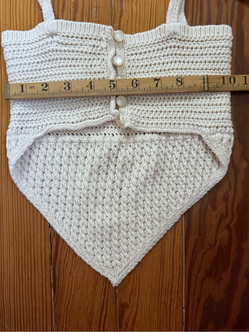 Urban Outfitters Crochet Knit Tie-Shoulder Bandeau Top - Picture 7 of 7